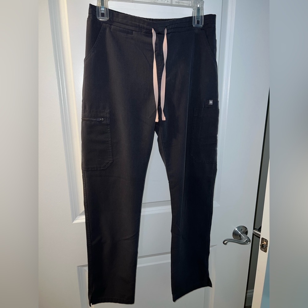 figs charcoal gray yola skinny scrub pants original style size small